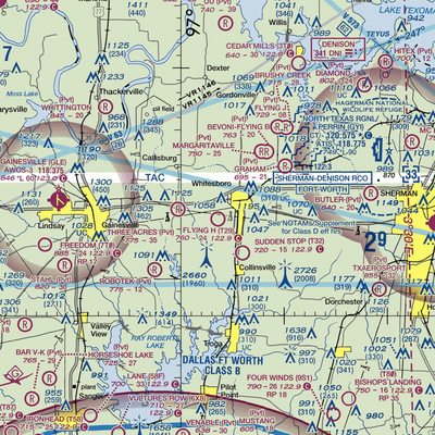 Flying H Ranch Airport (T29) VFR Sectional  Gaming Mouse Pad