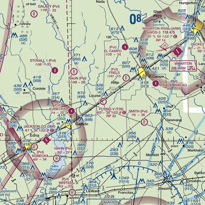 Flying V Ranch Airport (T26) VFR Sectional  Gaming Mouse Pad