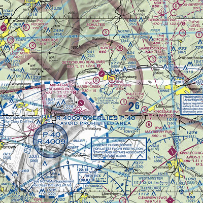 Southern Adams County Heliport (P98) VFR Sectional  Gaming Mouse Pad