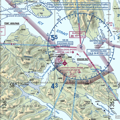 Hoonah Seaplane Base (OOH) VFR Sectional  Gaming Mouse Pad