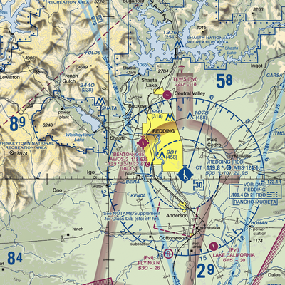 Benton Field (O85) VFR Sectional  Gaming Mouse Pad