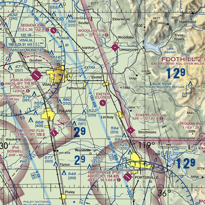 Exeter Airport (O63) VFR Sectional  Gaming Mouse Pad