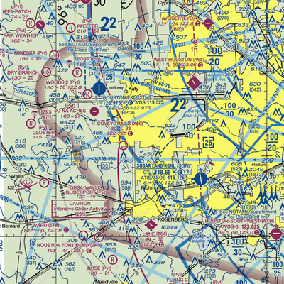 Westheimer Air Park (O07) VFR Sectional  Gaming Mouse Pad