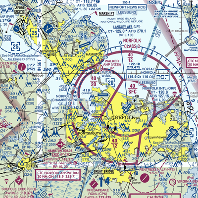 Comlantflt Heliport (NCL) VFR Sectional  Gaming Mouse Pad