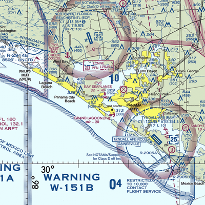 Coastal Systems Station Heliport (NBV) VFR Sectional  Gaming Mouse Pad