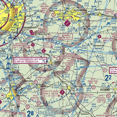 Hinshaw (Greenacres) Airport (N61) VFR Sectional  Gaming Mouse Pad