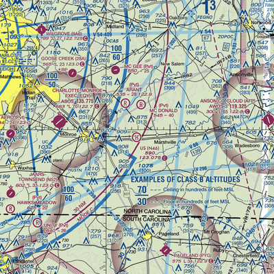 U S Heliport (N46) VFR Sectional  Gaming Mouse Pad