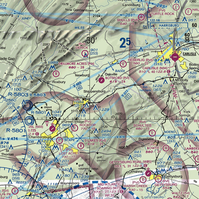 Shippensburg Airport (N42) VFR Sectional Samsung Phone Case