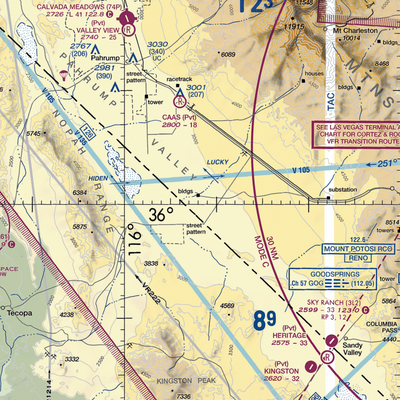 Hidden Hills Airport (L57) VFR Sectional  Gaming Mouse Pad