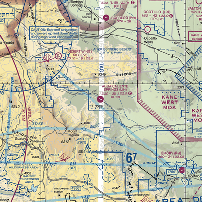 Agua Caliente Airport (L54) VFR Sectional  Tough iPhone Case