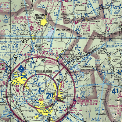 Burrello-Mechanicville Airport (K27) VFR Sectional  Mug