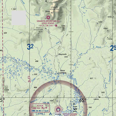 Haycock Airport (HAY) VFR Sectional  Gaming Mouse Pad