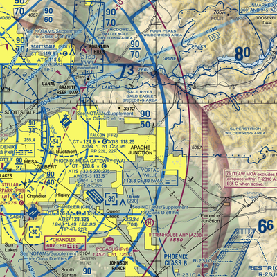 Lost Dutchman Heliport (H31) VFR Sectional  Gaming Mouse Pad