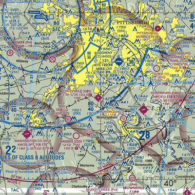 Finleyville Airpark (G05) VFR Sectional  Gaming Mouse Pad