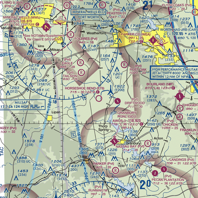 Horseshoe Bend Airport (F78) VFR Sectional  Gaming Mouse Pad