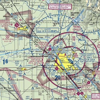 Sierra Sky Park Airport (E79) VFR Sectional  Gaming Mouse Pad