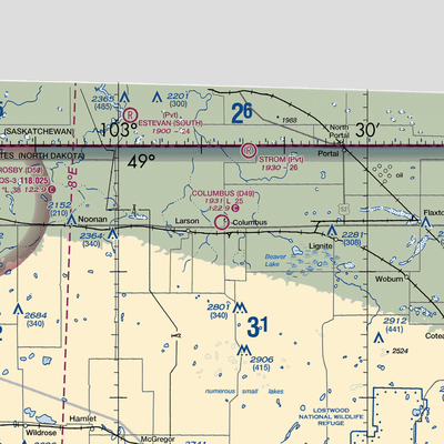 Columbus Municipal Airport (D49) VFR Sectional  Gaming Mouse Pad