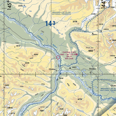 Chitina Airport (CXC) VFR Sectional  Gaming Mouse Pad