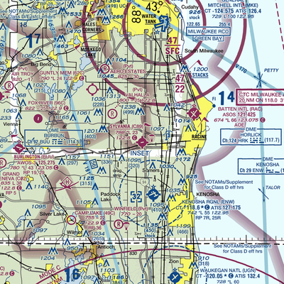 Sylvania Airport (C89) VFR Sectional  Gaming Mouse Pad