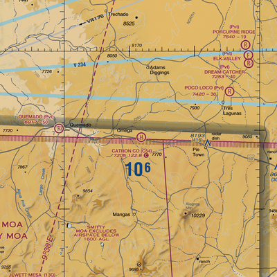 Catron County Heliport (C54) VFR Sectional  Gaming Mouse Pad