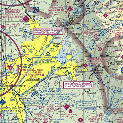 Folsom Lake Seaplane Base (C39) VFR Sectional  Gaming Mouse Pad