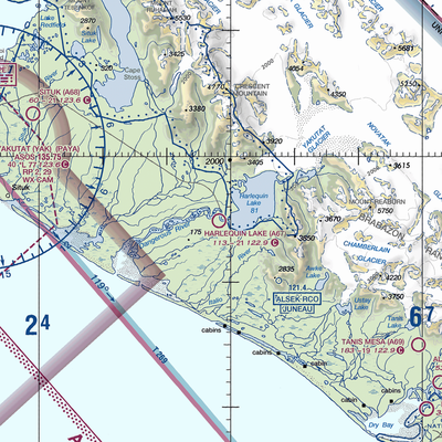 Harlequin Lake Airport (A67) VFR Sectional  Gaming Mouse Pad