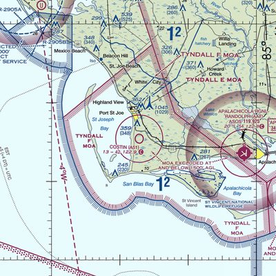 Costin Airport (A51) VFR Sectional  Gaming Mouse Pad