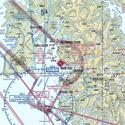 Sitka Seaplane Base (A29) VFR Sectional  Gaming Mouse Pad