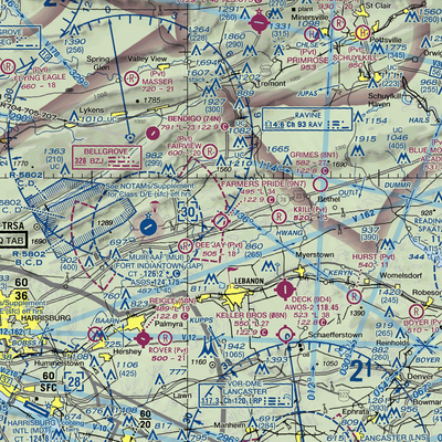 Farmers Pride Airport (9N7) VFR Sectional Samsung Case