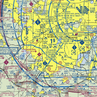 Tcjc-South Campus Heliport (9F5) VFR Sectional  Gaming Mouse Pad