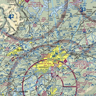 Powell STOLport (9A2) VFR Sectional  Gaming Mouse Pad