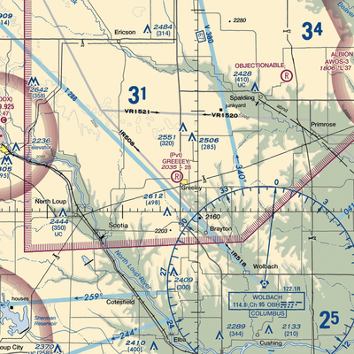 Greeley Municipal Airport (99Y) VFR Sectional  Gaming Mouse Pad