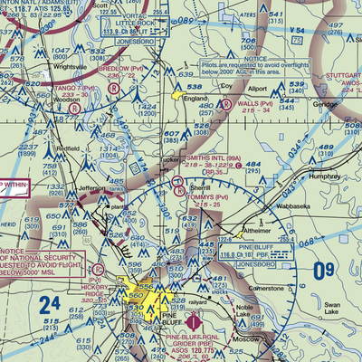 Smith's International Airport (99A) VFR Sectional  Gaming Mouse Pad