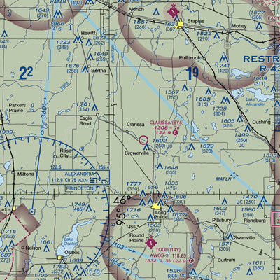 Clarissa Municipal Airport (8Y5) VFR Sectional Mouse Pad