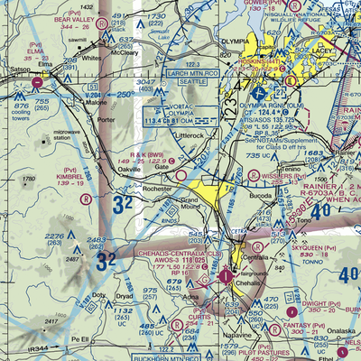 R & K Skyranch Airport (8W9) VFR Sectional  Gaming Mouse Pad