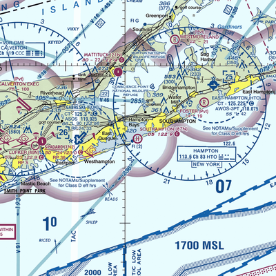 Southampton Heliport (87N) VFR Sectional  Gaming Mouse Pad