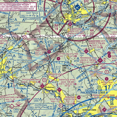 Butter Valley Golf Port Airport (7N8) VFR Sectional  Gaming Mouse Pad