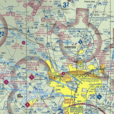 Kittie Hill Airport (77T) VFR Sectional  Gaming Mouse Pad