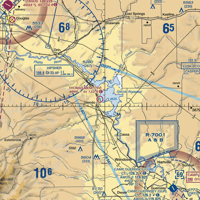 Thomas Memorial Airport (76V) VFR Sectional  Gaming Mouse Pad