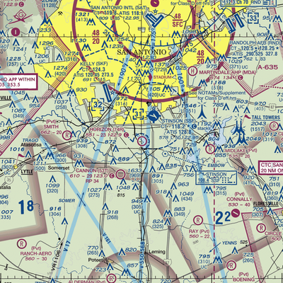 Horizon Airport (74R) VFR Sectional  Gaming Mouse Pad