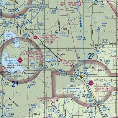 St Helen Airport (6Y6) VFR Sectional  Gaming Mouse Pad