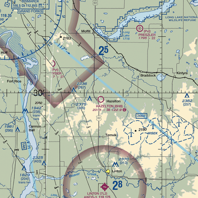 Hazelton Municipal Airport (6H8) VFR Sectional  Gaming Mouse Pad