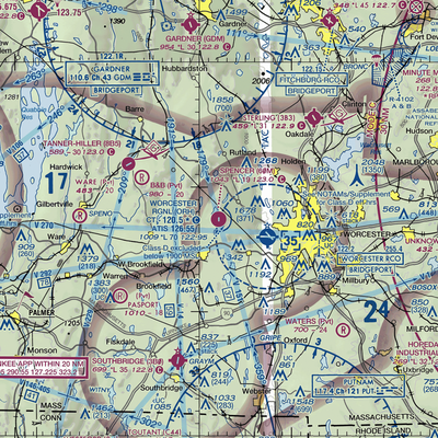 Spencer Airport (60M) VFR Sectional  Gaming Mouse Pad