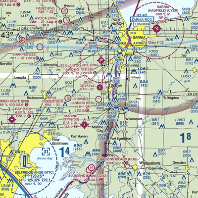 David's Landing Airport (5Y5) VFR Sectional  Gaming Mouse Pad