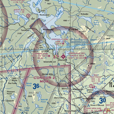 Greenville Seaplane Base (52B) VFR Sectional  Gaming Mouse Pad