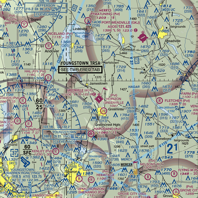 Greenville Municipal Airport (4G1) VFR Sectional  Gaming Mouse Pad