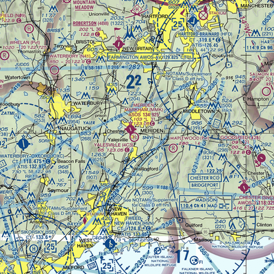 Yalesville Heliport (4C3) VFR Sectional  Gaming Mouse Pad