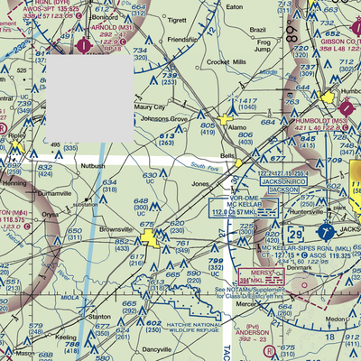 Thornton Airport (47M) VFR Sectional  Gaming Mouse Pad