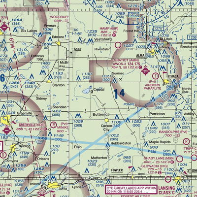 Mayes Airport (47G) VFR Sectional  Gaming Mouse Pad