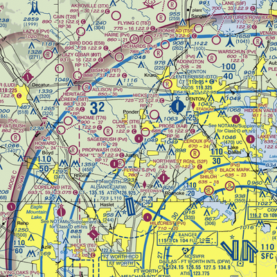 Clark Airport (3T6) VFR Sectional  Gaming Mouse Pad